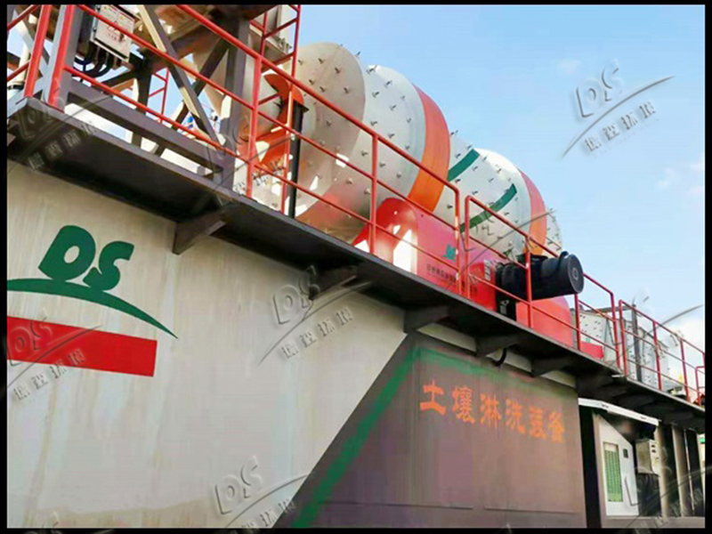 華南重金屬淋洗修復現場